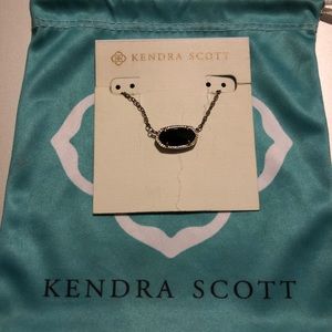 Black and silver Kendra necklace